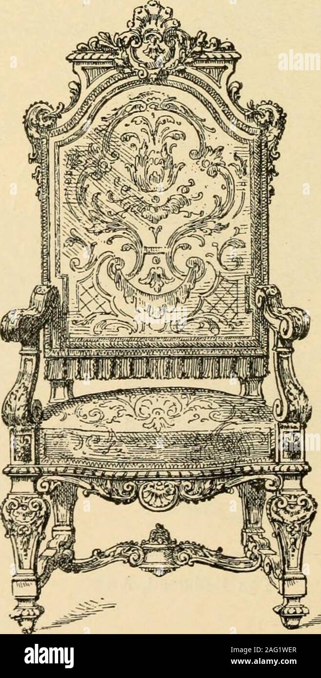 . Manuale di ornamento; una grammatica di arte, industriale e progettazione architettonica in tutte le sue filiali, per pratica nonché utilizzare teorica. Il letto, &c. La piastra 260. 460 Il letto e la culla. volte culle sono fatte di aste metalliche, come un cestello con il headof il telaio sollevato per sostenere una tettoia. La piastra 259. Il letto, &c. 1. Egiziano, (Menard et Sauvageot). 2. Pieghevole egiziano Camp-letto. 3. Greco, vaso - pittura, (Menard et Sauvageot). 4. Romano, vaso pompeiano-pittura, (Menard et Sauvageot). 5. Medievale, MS. del XIII secolo (Viollet-le-Duc). 6. Medievale, MS. Foto Stock
