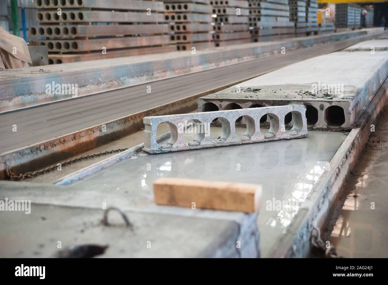 Impianto di prodotti ferroconcrete Foto Stock