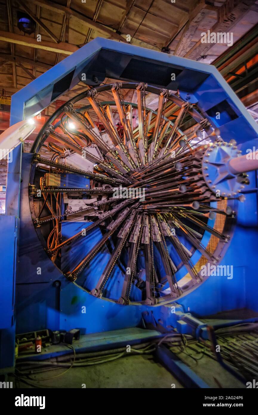 Sulla pianta di prodotti ferroconcrete Foto Stock