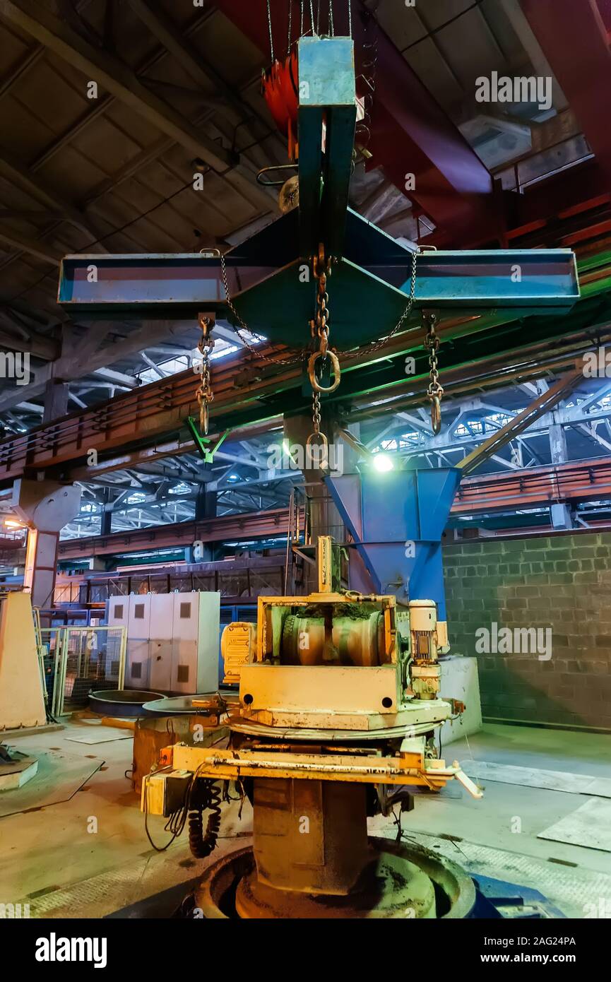 Sulla pianta di prodotti ferroconcrete Foto Stock