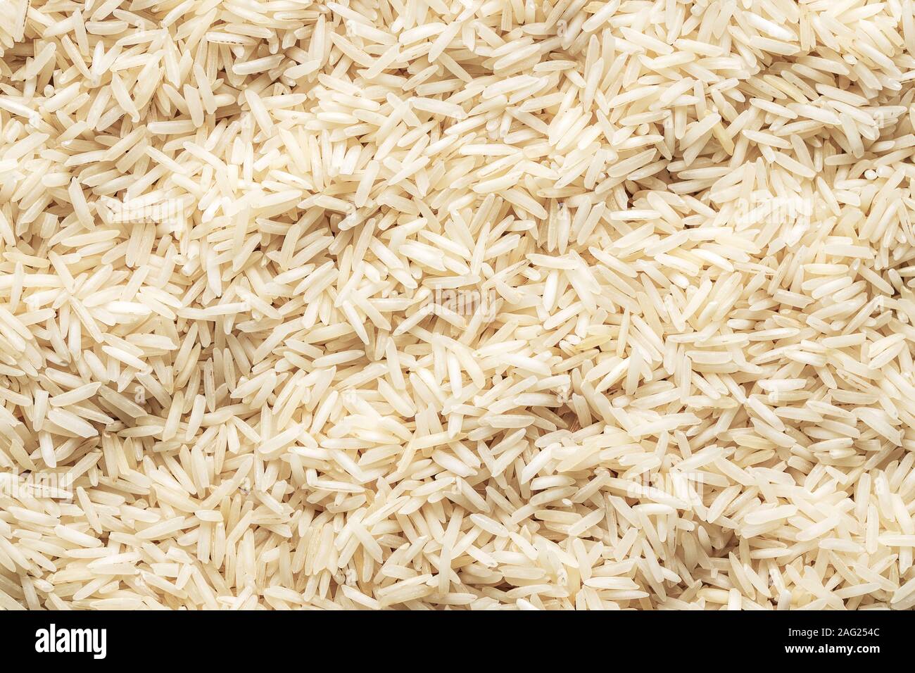 Indiani non cotte a lungo il riso. Modello di riso. Vista dall'alto. Foto Stock