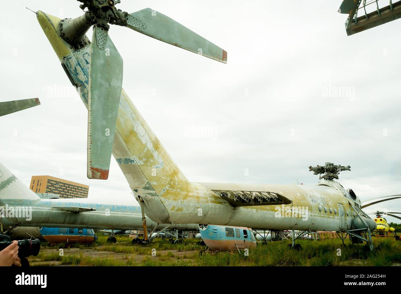 Il vecchio MI-10K elicottero Foto Stock