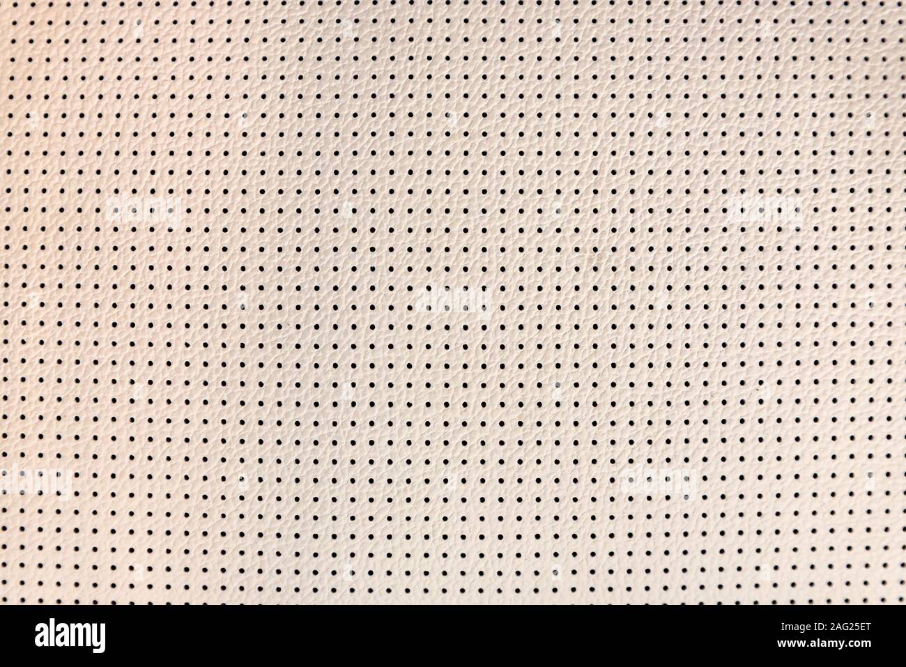Close up beige sedile in pelle texture di sfondo astratto Foto Stock