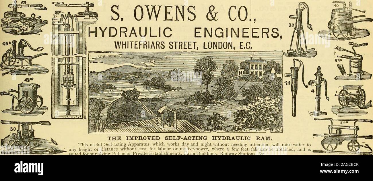 . I giardinieri' cronaca : un settimanale illustrato ufficiale di orticoltura e allied soggetti. Adatto per alimentare stabilimenti pubblici o privati, fabbricati agricoli, stazioni ferroviarie, &c. No. 37.n. 63. Profondo bene le pompe per il cavallo, canto, vapore o altra alimentazione. PORTABLE irrigatori, con raddoppiare o triplicare barili per cavallo orSteam potenza. [Giardini, &c. No. 46(7. Doppia migliorata azione di pompe in Barrow per WateringNo. 49/. SWING galvanizzato portatori di acqua per uso giardino.No. 50 e 54,7. F.BRACCIO E MANSION motori Fire di ogni descrizione.No. 38. Liquido PORTATILE M.ANURE pompe, sulle gambe, con flessibile S Foto Stock