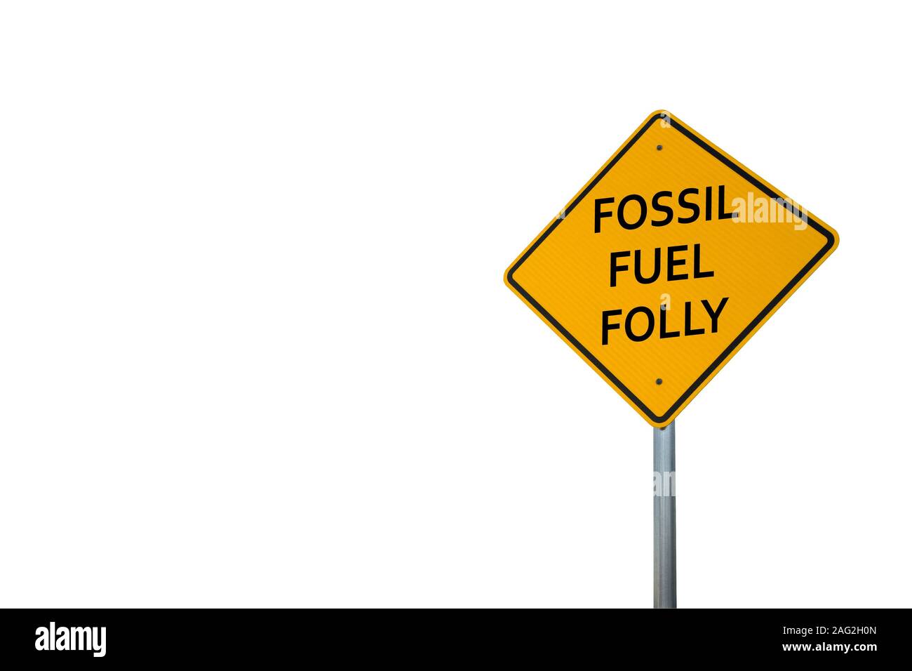 Combustibile fossile follia Foto Stock