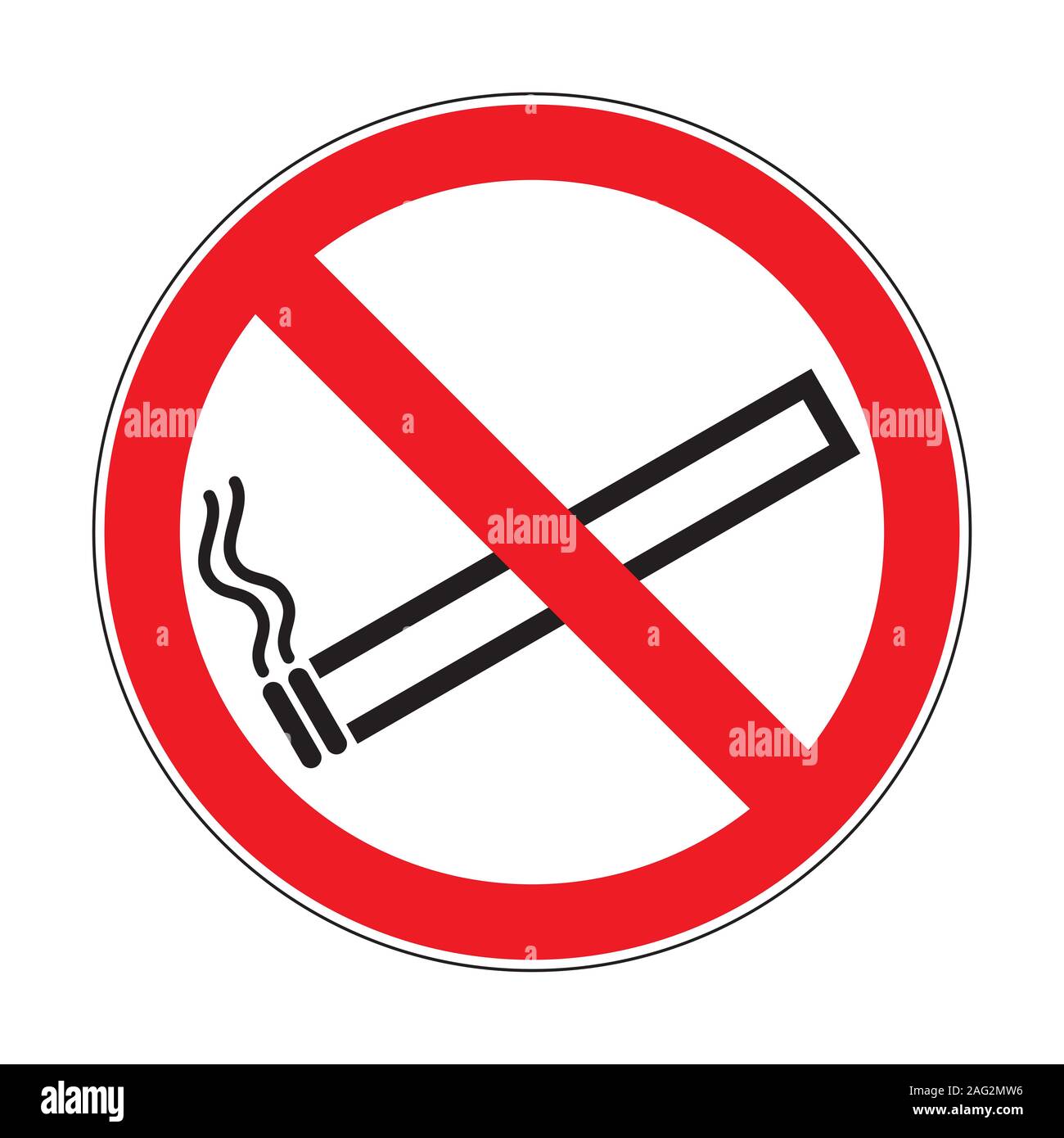 Vietato fumare illustrazione Foto Stock