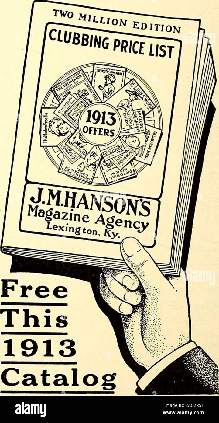 . American case e giardini. cUcal un&LT; eful annuncio Wilsons portico e Piazza persiane ii del Giallo Veneziano ilevis.Per porches ami win-s : esclude la sun;lilsthe breeze.Scrivere per VenetianCatalog n. 5.Gli ordini dovrebbero giacere placedNOW per molla di erogazione andSummer Jas.G.WilsonMfg. Co. 5 W. 29ih St., New YorkAlso all'interno di veneziani,partizioni di rotolamento, RollingSteel persiane, Burgla randFireproof tende in acciaio,il blocchetto in legno piani. NorwaySpruce esemplari da dieci a quindici piedi inviare per il catalogo. La città di Olmo Vivaio Co. New Haven, Dept. M., Conn. •. Catalogo 1913SCRIVERE PER ESSO J. M. HANSONS Magazine Agenzia il lar Foto Stock