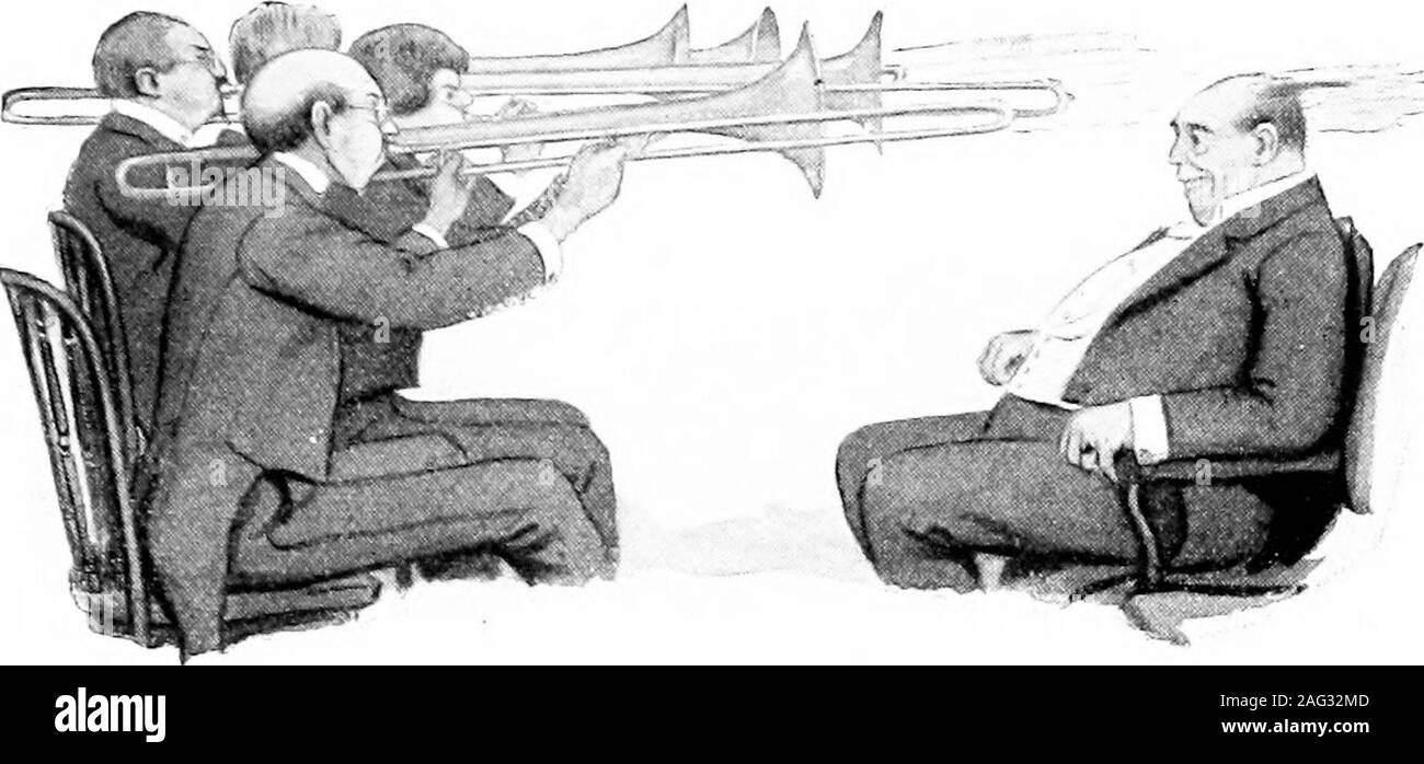 . Cobb è Bill-di-tariffa. ze il vecchio placeany più; ma quando si passa a un marzo,un regolare Sousa marzo pieno di um-PAH, thenI iniziano a diffondersi da me. Un po' di tingle ofanticipatory gioia scorre attraverso di me come Mr.Sousa anticipi per i footlights firstwaves e il suo testimone al grande Germanwho riproduce il poco brillanti cosa che assomiglia a e ipodermico suona come steppingon il gatto e poi si trasforma in altro modo andwaves al po di un Tedesco whoplays la grande cosa che assomiglia a un venti-lator off un ocean liner e suoni come feed-ing-time presso lo zoo. E allora egli rende theinvitatio Foto Stock