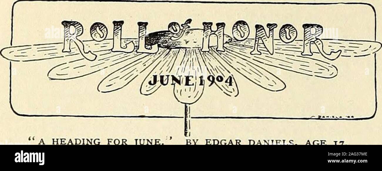 . San Nicola [numero]. Il capitolo di Newton. (Vedi la lettera di cui sopra.) Vol. XXXI.-96. 62 ST. NICHOLAS LEAGUE. [Giugno,. Prosa 2. Eva L. Pitts Helen Wilson BarnesJessie B. Coit Gerald F. Smith Mildred Newman Gratia B. CampMarion Elizabeth In- Joseph A. Allen galli Winifred Davis Fern L. Patten Lucy Du Bois Porter Maria Hatch Aria Stevens Natalie Pearson Gertrude M. Schell Eleanor Hathorne voce per il mese di giugno. Da Edgar Daniels, età 17. BaileyHelen J. SimpsonFrance J. ShriverKathryn Sprague il Rotolo di onore. G. Virginia Robinson Katharine DeeiingMarguerite Eugenie Pauline M. Dakin selezionato da più di tw Foto Stock