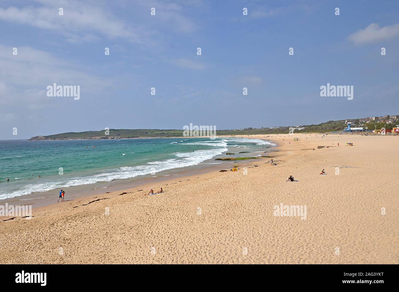 Vuoto infinito Maroubra beach, Sydney, Australia Foto Stock