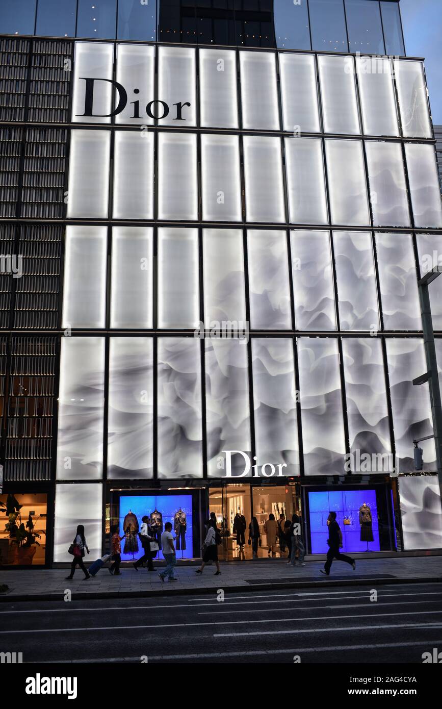 La casa di Dior Ginza Tokyo, Giappone Foto Stock