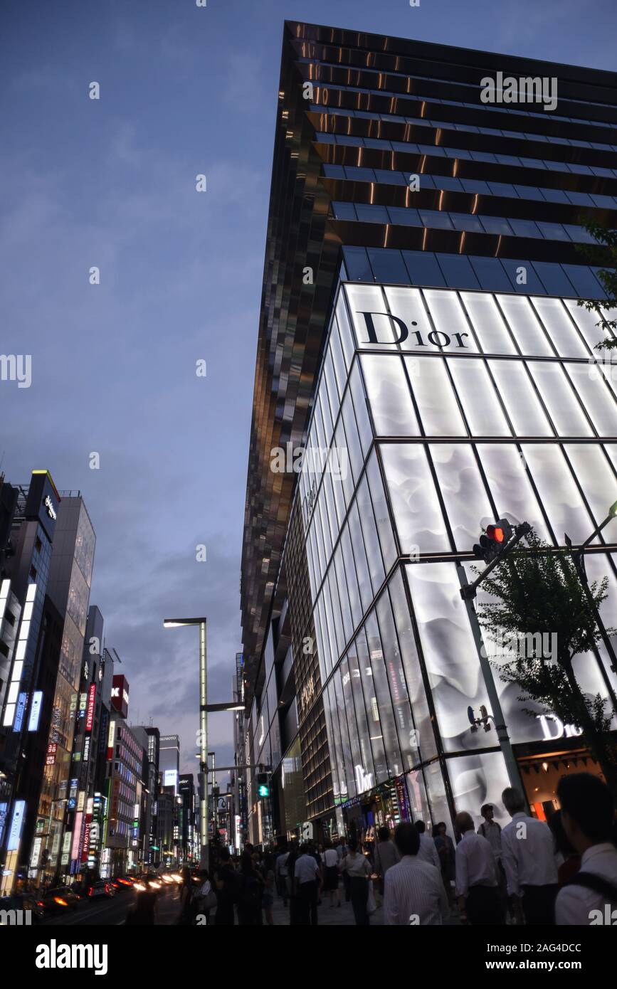 La casa di Dior Ginza Tokyo, Giappone Foto Stock