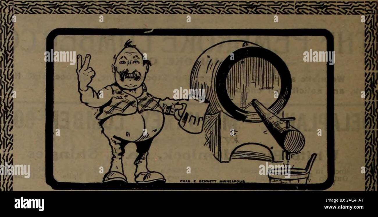 . Canadian Forest industries 1905. ing toaccept nuove condizioni, come gli ordini havebegun per venire a. Come è ben noto, l'Unione LumberCompany e il Legname esportazione &Shingle società sono imprese throughwhom tutte o praticamente tutte, il B. C.le assicelle sono ora venduti. Il futuro per effetto di questo arrangementand conseguente fermezza nei prezzi,è calcolato, vuoi rafforzare notevolmente theshingle situazione in British Columbia. Atpresent solo circa il 50 per cento, di theshingles fabbricati qui sono consumedin Canada, praticamente tutti i remainderbeing venduti su tutta la linea, anche in theface di un dazio Foto Stock