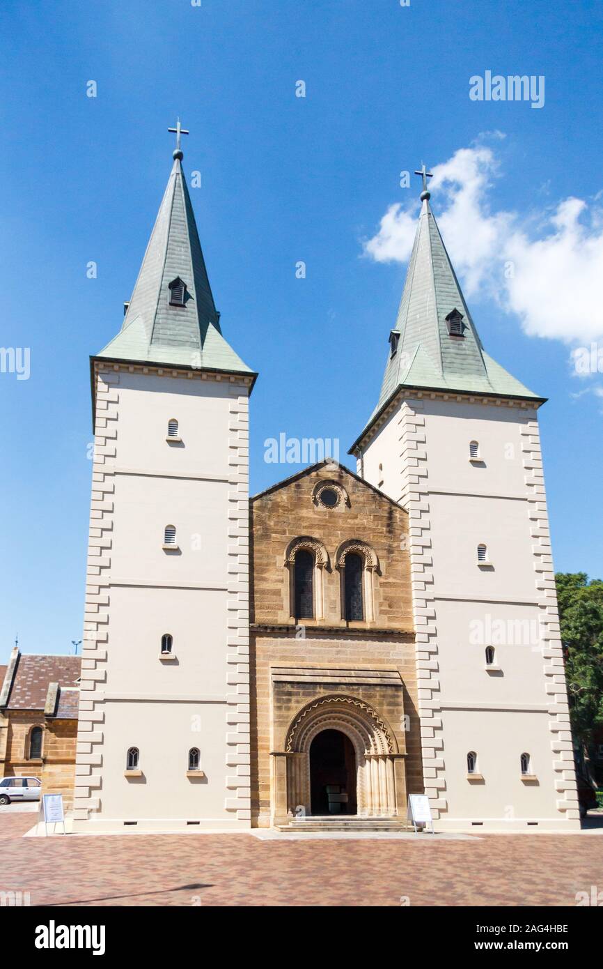 La parte anteriore della Cattedrale di San Giovanni, Parramatta, Sydney, NSW, Australia Foto Stock