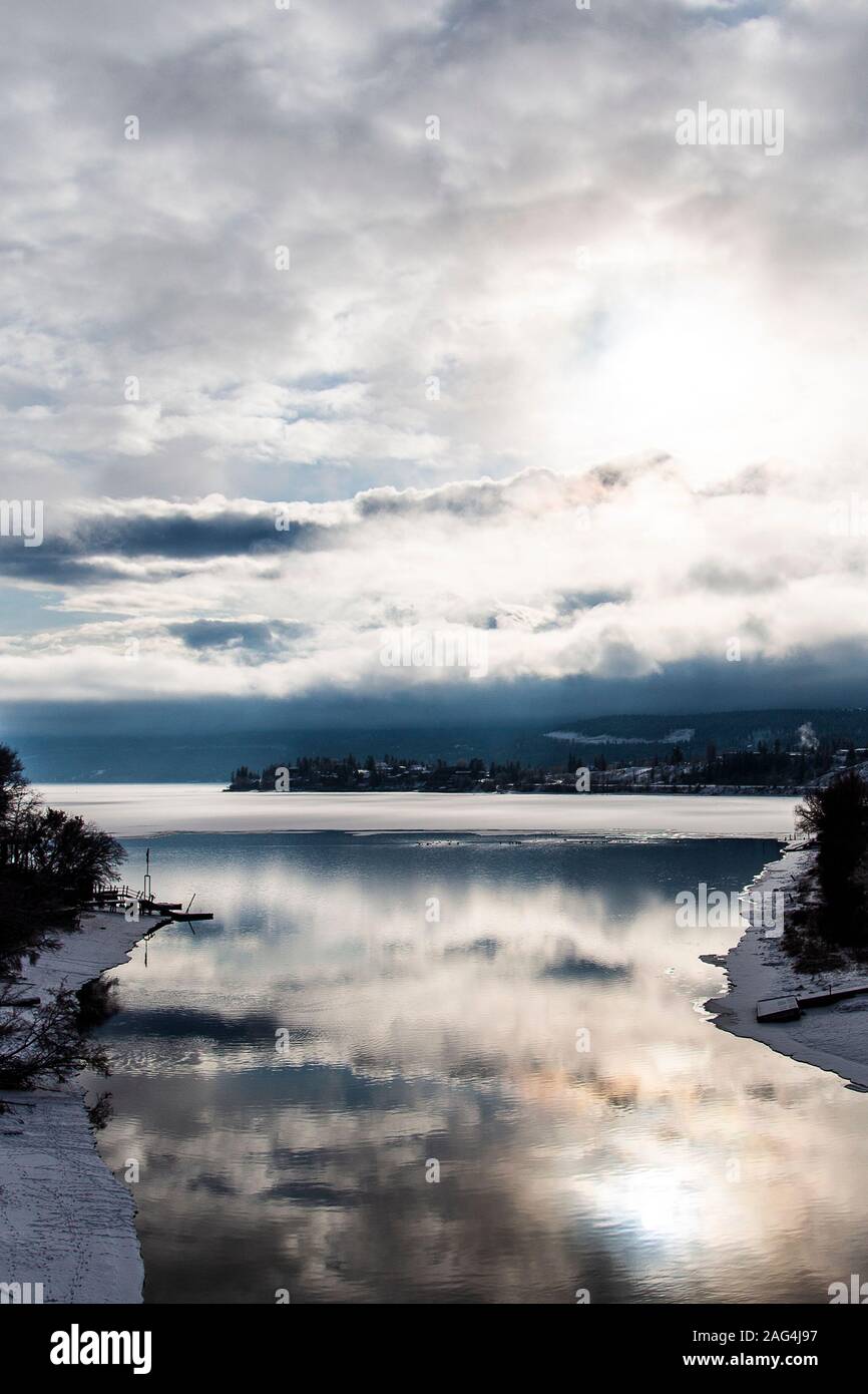 Paesaggio Innevato in Canada Foto Stock