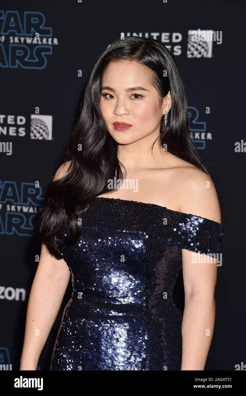 HOLLYWOOD, CA - 16 dicembre: Kelly Marie Tran assiste la premiere del Disney's "Star Wars: Il luogo di Skywalker' al El Capitan theater sul dicembre 16, 2019 in Hollywood, la California. Foto Stock