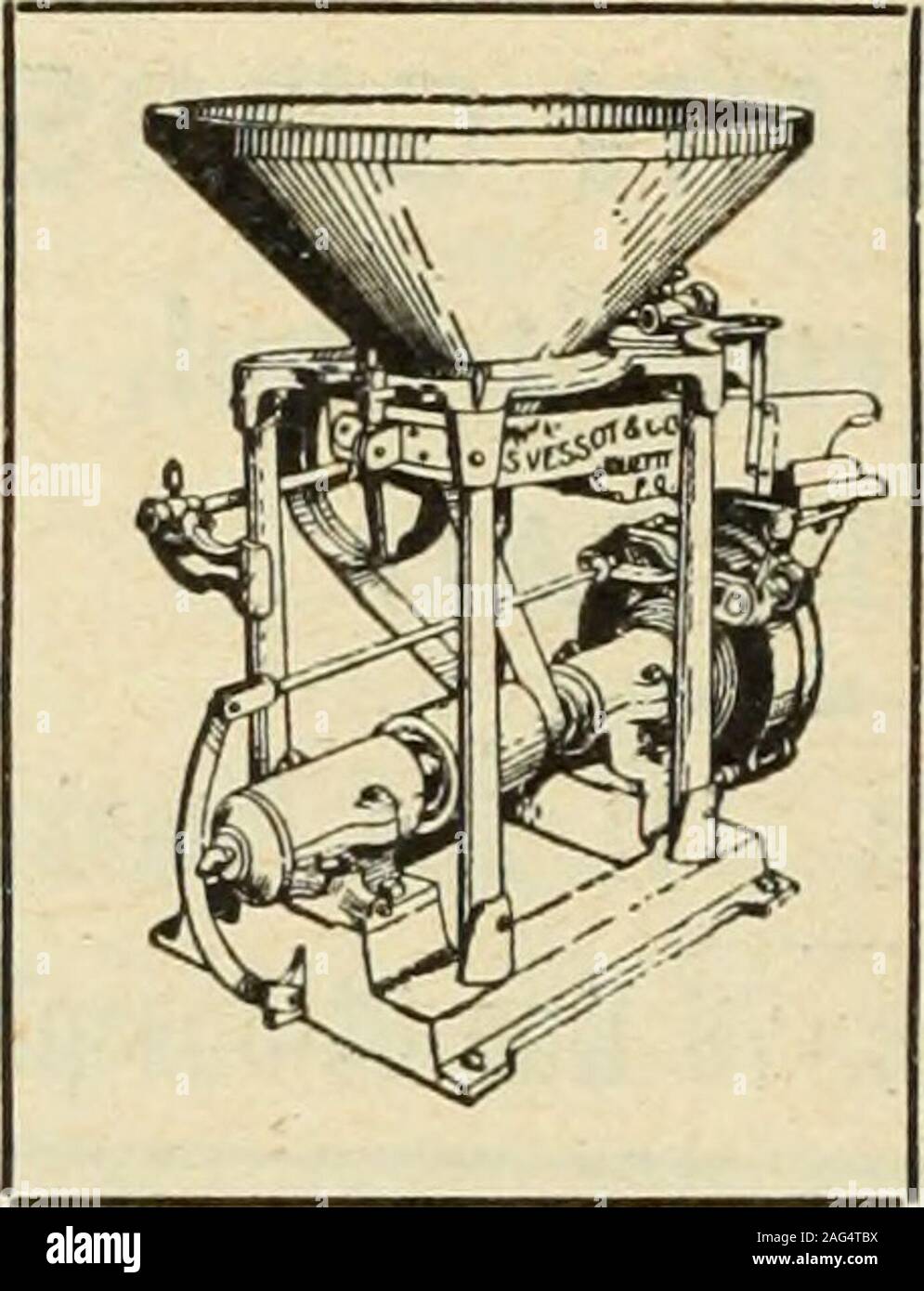 . Le quincaillier Juillet-Decembre (1907). CHOCOLATS de haute qualità lesepieeries poup de ler&GT; ordre. La più vasta et la plus belle ligne, dans leDominion, de paquets et de nouveautes pourNoel. L'Harry Webb Co., Ltd - Toronto. CEST ONU FAIT ACQUIS que dans la vie Pratique des affaires,les annonces inserees dans un bonjournal de la partie, rapportent. La Moulange campione. Est recommandeepar onu grand nombrede proprietaircs demoulins pour moudrerupidernent et eco-nomiquement touteespece de grains.Demandez le cata-logue et les certifl-gatti. Mentionnez lePrix Courant. VESSOT JOLIETTE & CIE L Foto Stock