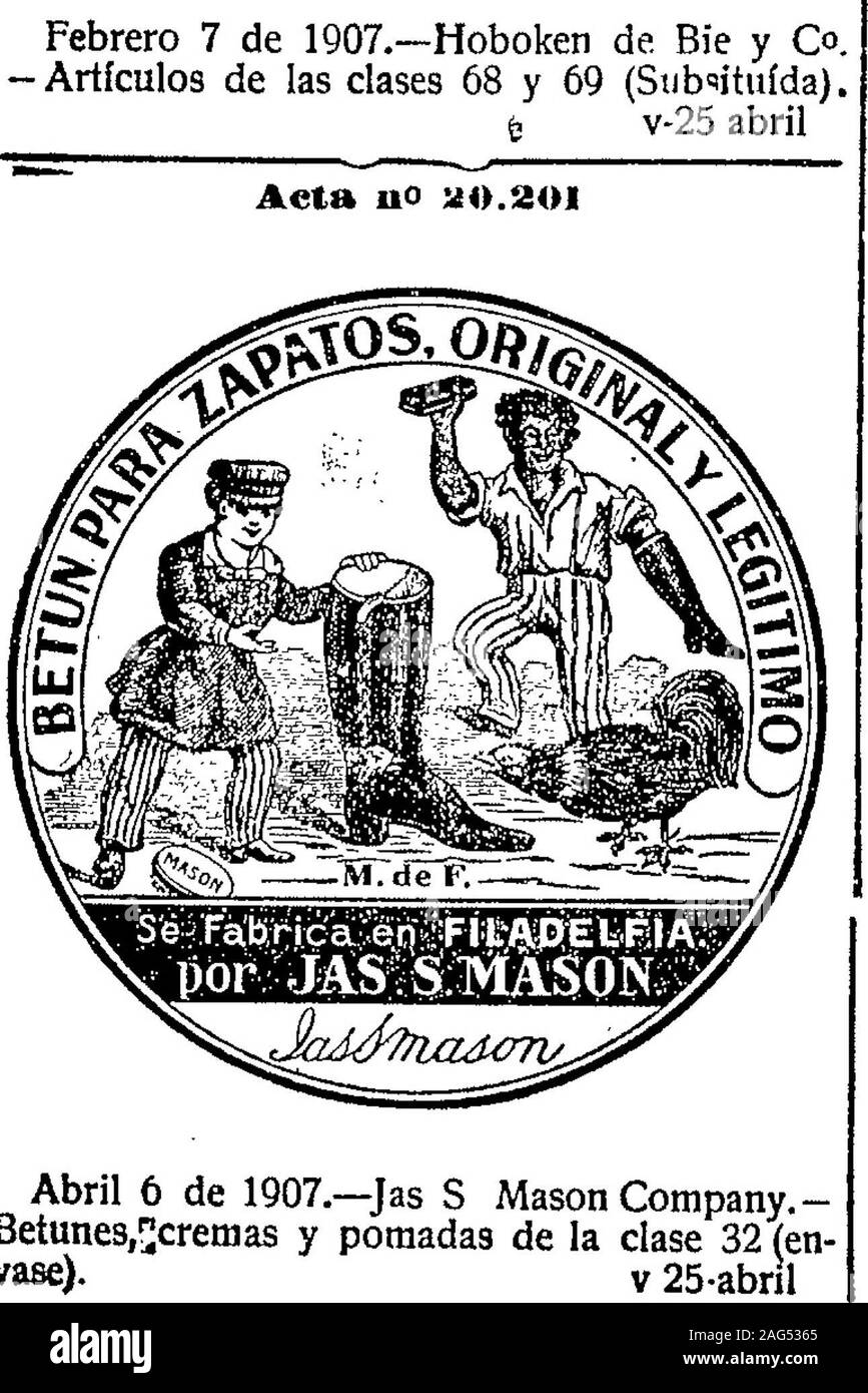 Boletin Oficial De La Republica Argentina 1907 1ra Seccion Aeta N 276 Abril 18 De I907