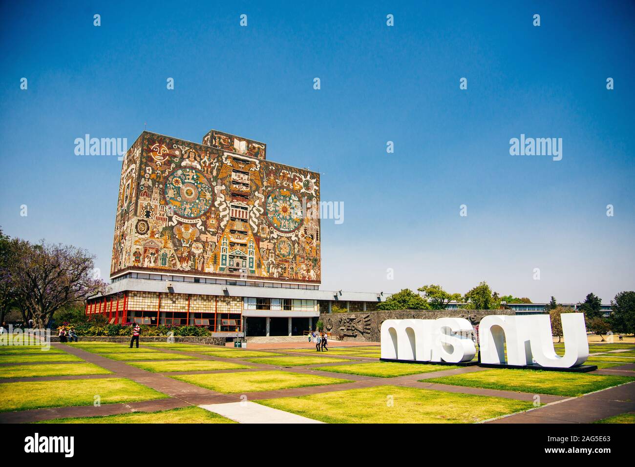 Città Universitaria della Universidad Nacional Autonoma de Mexico UNAM - Patrimonio mondiale dell UNESCO Foto Stock