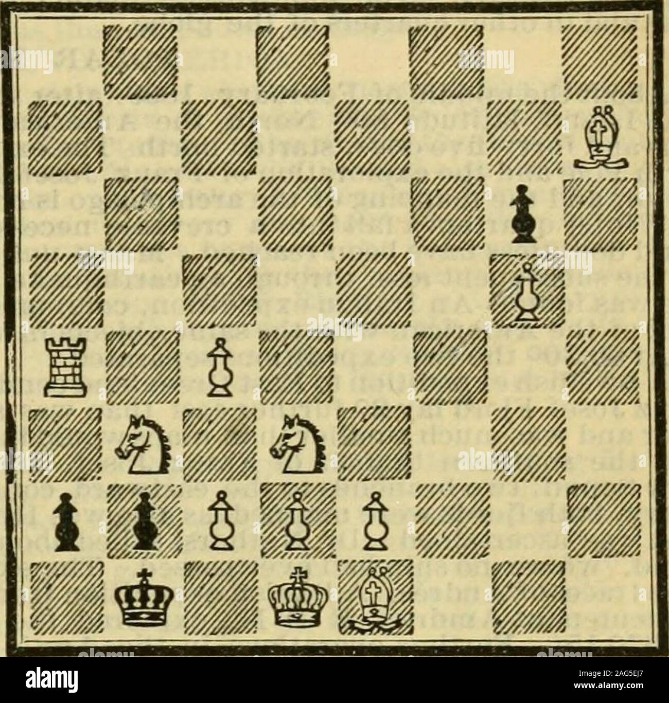 . Il World Almanac e enciclopedia. White.Bianco per giocare e si accoppiano in tre mosse. White .bianco per giocare e si accoppiano in tre mosse. I problemi di cui sopra, il primo da J Drtina e la seconda da A. Silvestre, sono selezionati come due dei più notevoli di composizioni che sono apparsi durante l ultimo anno. 1 qqq era piena con il solito numero di interessanti e importanti eventi che segnano theO "7 "/ in prossimità di un grande secolo di sviluppo di scacchi.Nel quarto cavo corrispondano per il Trofeo Newnes tra gli americani e britannici giocatori.marzo 10 e 11, gli americani ha vinto il punteggio di 6 a 4, l'associazione di un Foto Stock