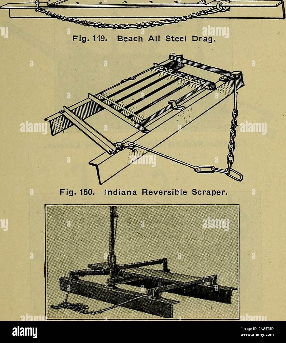 . Manuale di costruzione impianto, il suo costo ed efficienza. La figura 148. Shuart livellatrice. ^-^5i5. Fig. 151. Panama Road trascinare. 342 Handbook di costruzione IMPIANTO Foto Stock