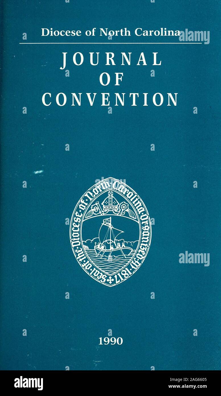 . Ufficiale del ... convention annuale della Chiesa Episcopale Protestante nello Stato del North Carolina [numero]. La casa diocesana di 201 St. Albans Drive; P.O. Casella Raleieh 17025, NC 27619-7025 - (919) 787-6313 Il Vescovo Edwin A. Penick Memorial Home Oriente Rhode Island Avenue, P.O. Casella 2001pini del sud - 28387 (919) 692-0300 una casa per l'invecchiamento il Reverendo Philip S. Brown, direttore esecutivo di Saint Mary College 900 Hillsborough Street, Raleigh 27603-1689 - (919) 828-2521 una scuola episcopale per GirlsDr. Clauston L. Jenkins Jr., Presidente San Augustines College 1401 Oakwood Avenue, Raleigh Foto Stock