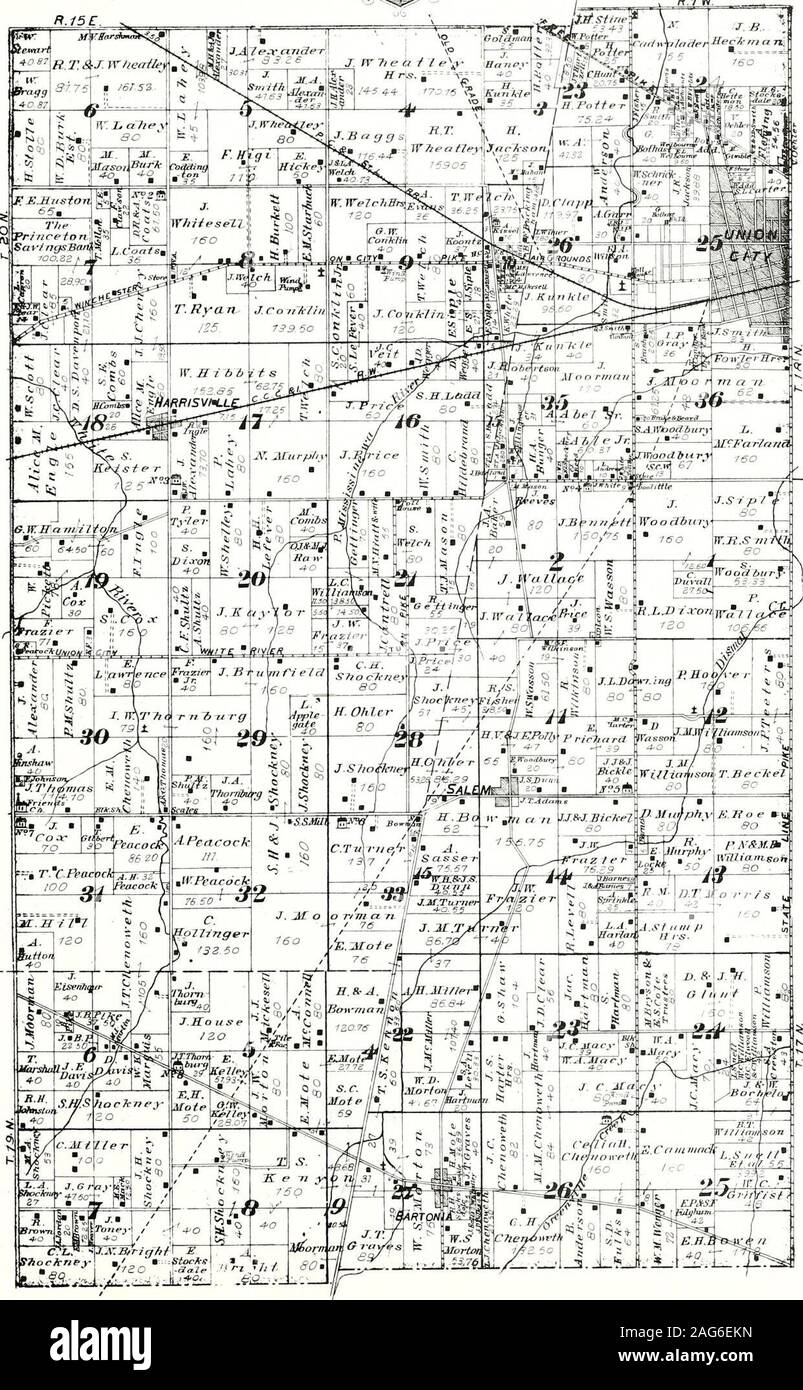 . La storia di Randolph County, Indiana con illustrazioni e le biografie di alcuni dei suoi uomini di spicco e pionieri : a cui sono allegate le mappe dei suoi diversi comuni. 37^ centesimi.dice anche che i giocattoli erano spesso a dormire in bam su thehay-iubw a lilakn i-oora per tho travblers nel hoiWe. Il bus-iness di alimentazione ilroVes sembra essere stata redditizia. Almeno,gli uomini che f ollowe&LT;.l risulta generalmente sono diventati ricchi))rincipally, forse per due motivi: in primo luogo esse hanno avuto di courselarge ti-atti di terra per pastiire; secondo, l'alimentazione diede loro ahome per mercato Foto Stock