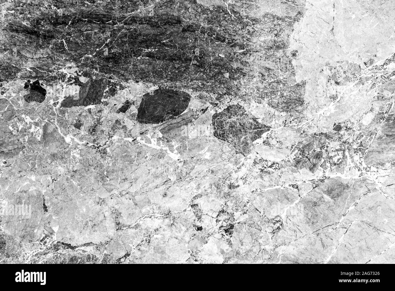 In marmo bianco e nero sfondo astratto. Sfondo per il design. Foto Stock