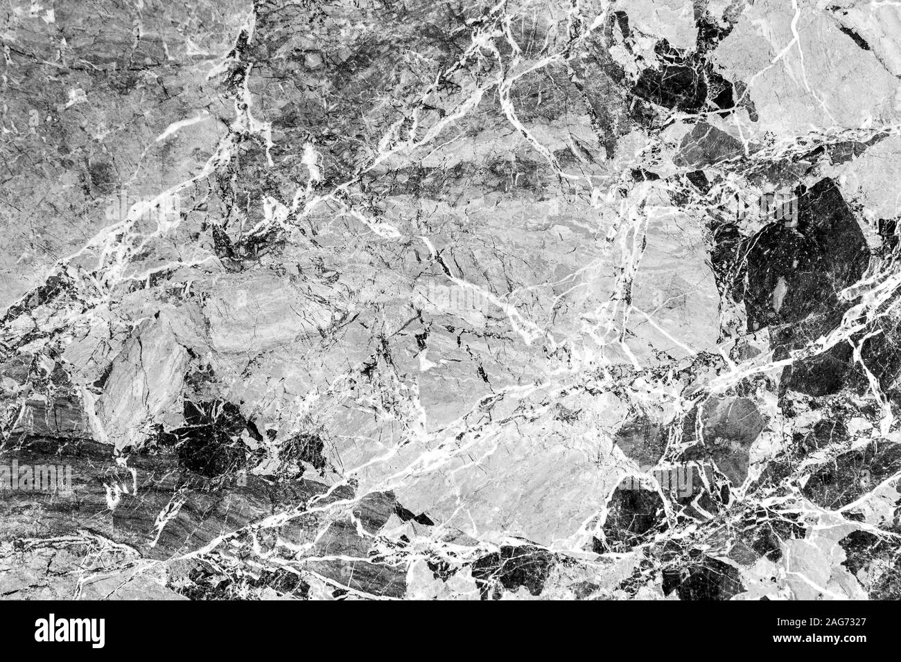 In marmo bianco e nero sfondo astratto. Sfondo per il design. Foto Stock