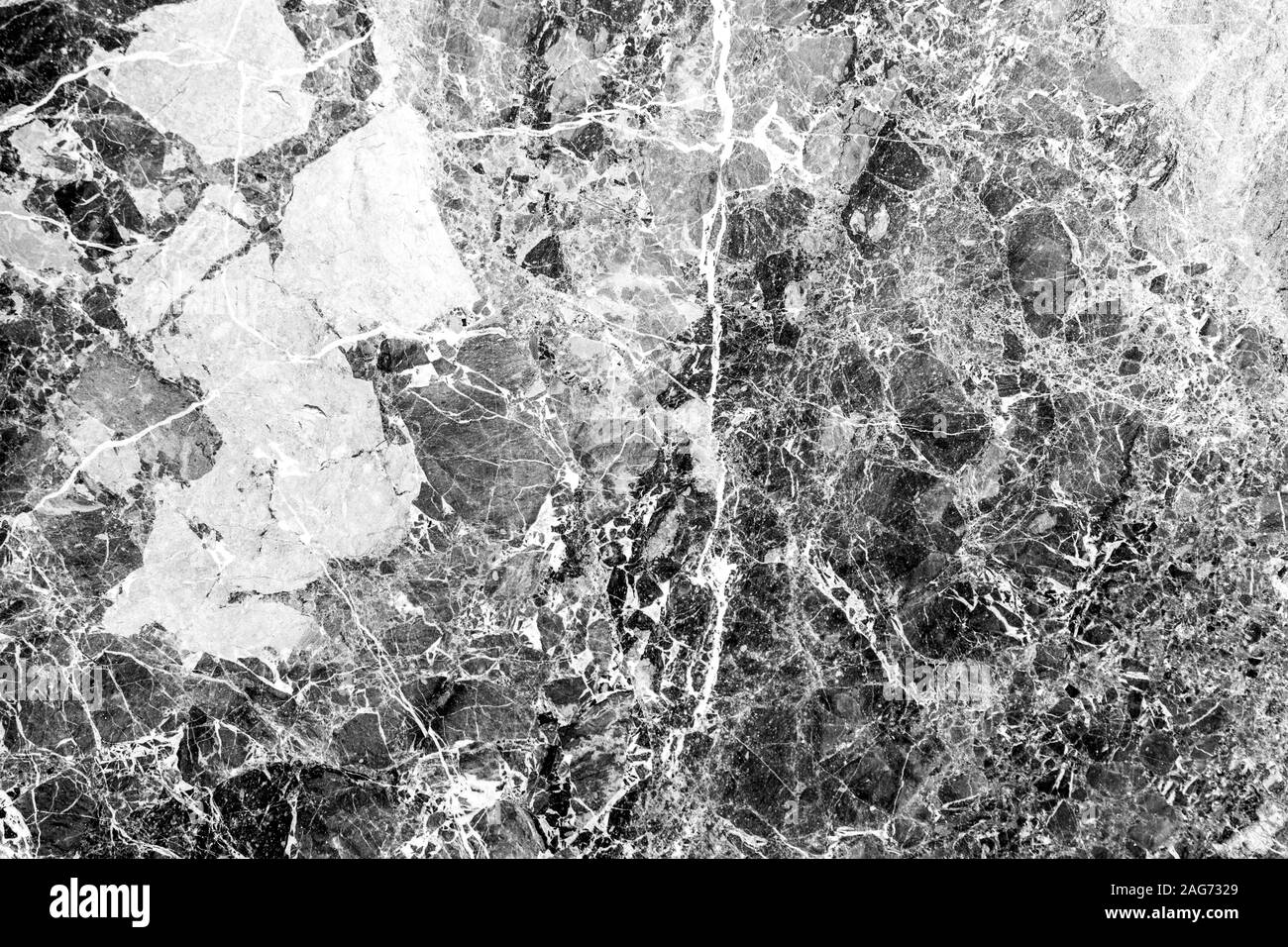 In marmo bianco e nero sfondo astratto. Sfondo per il design. Foto Stock