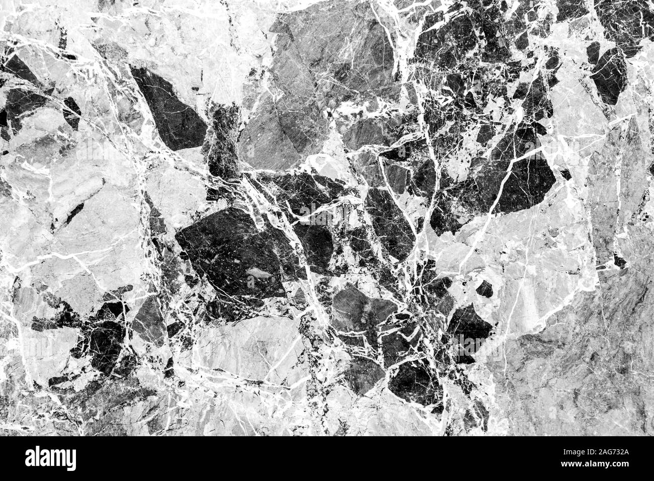 In marmo bianco e nero sfondo astratto. Sfondo per il design. Foto Stock