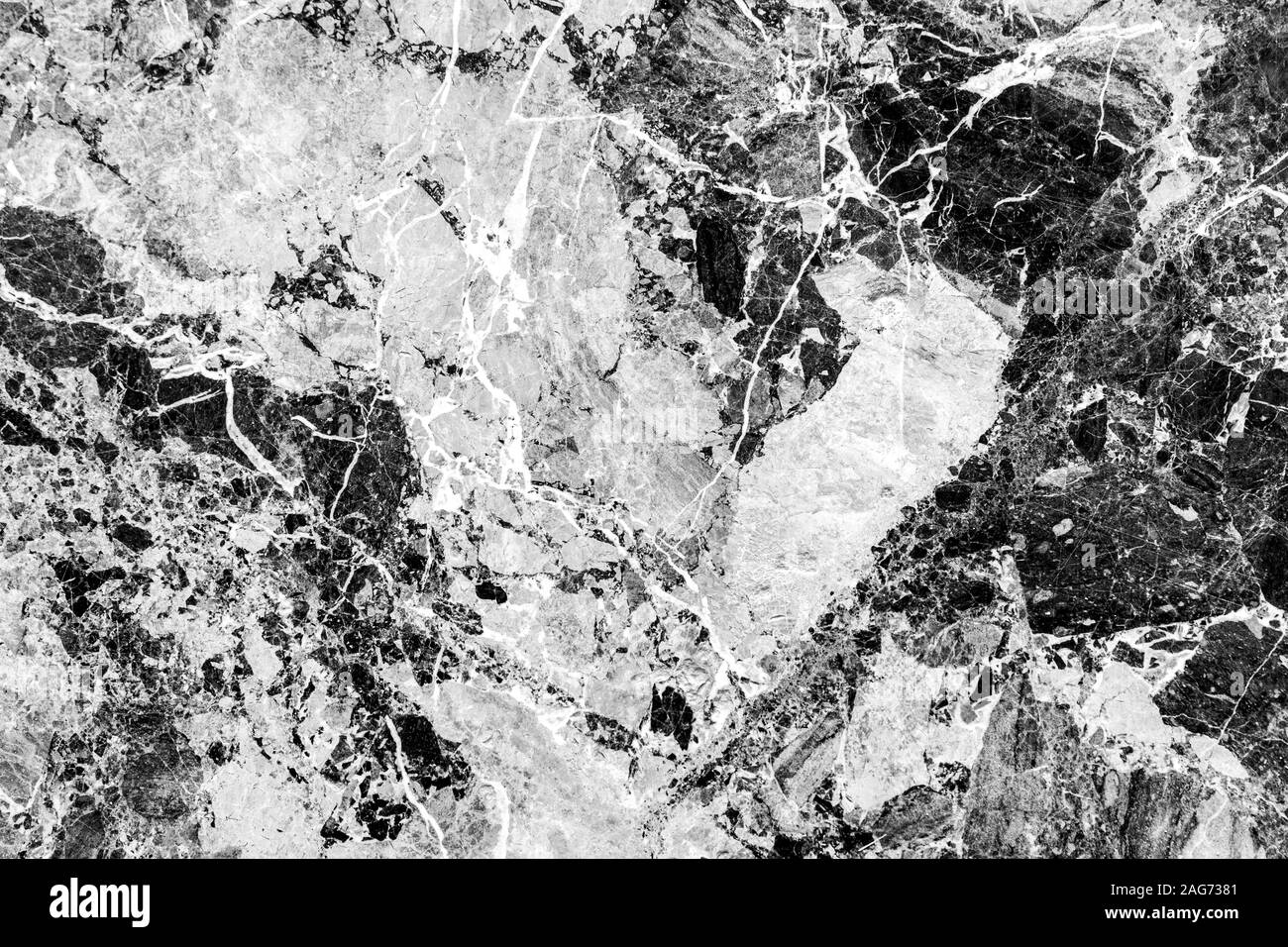 In marmo bianco e nero sfondo astratto. Sfondo per il design. Foto Stock