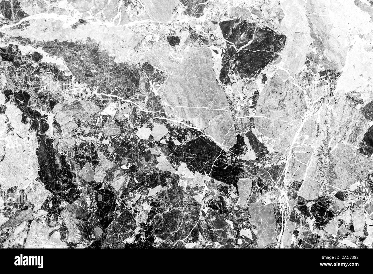 In marmo bianco e nero sfondo astratto. Sfondo per il design. Foto Stock