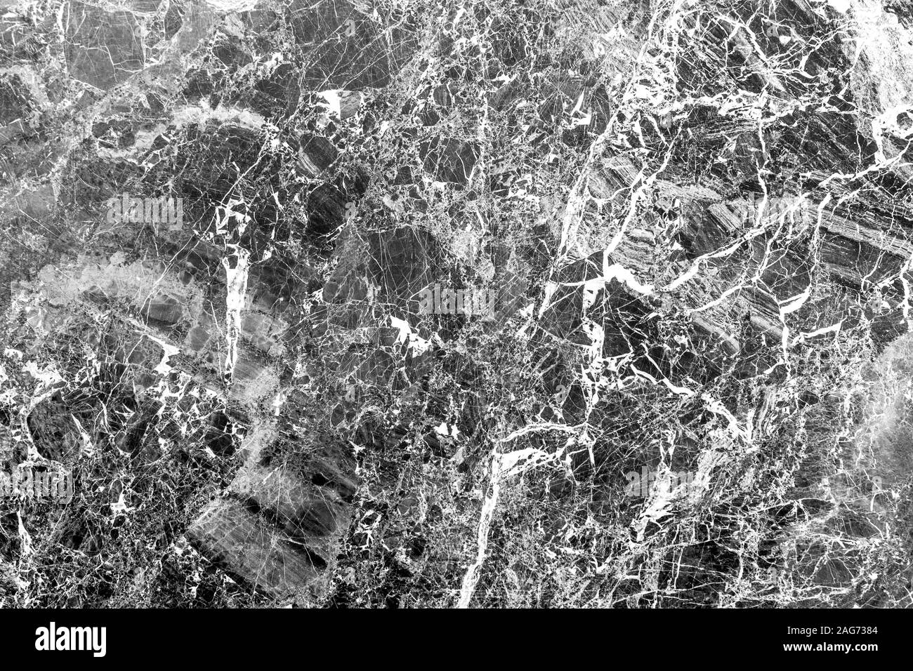 In marmo bianco e nero sfondo astratto. Sfondo per il design. Foto Stock