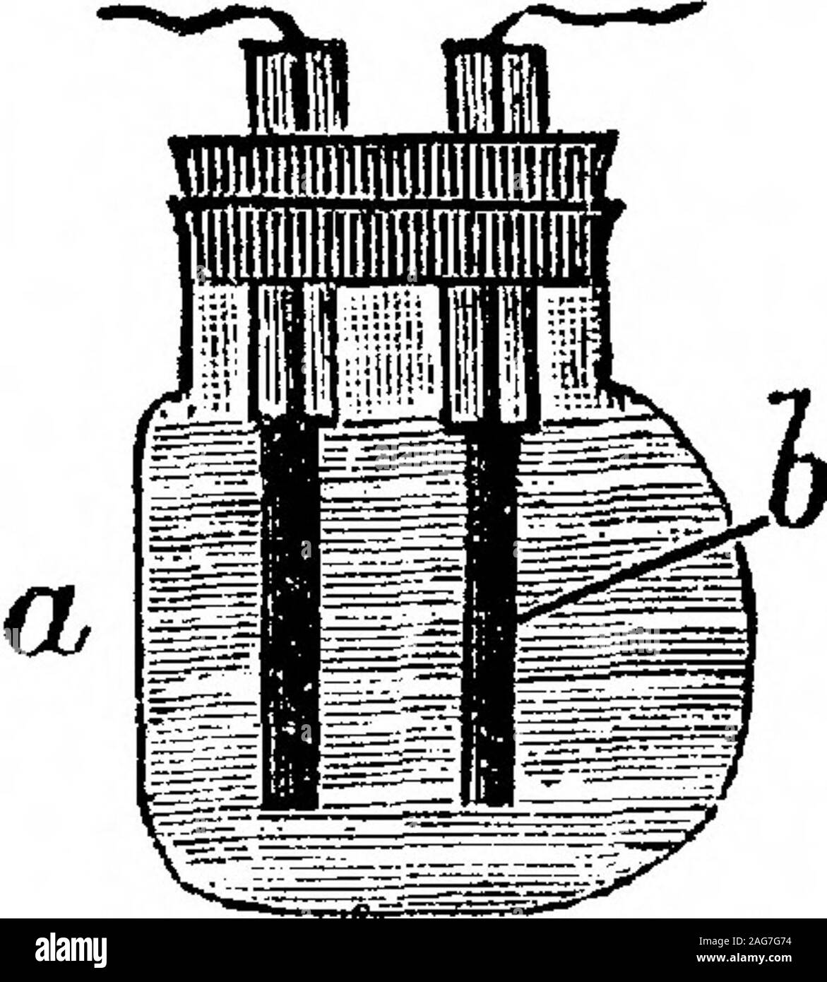 . Celle galvaniche prodotta dall'azione della luce. Il prodotto chimico la statica e dinamica del reversibile ed irreversibile sistemi sotto l'influenza della luce. (Seconda comunicazione). nconstant cell. V. influenza della temperatura al momento la f.e.m. ottenuto nelle cellule reversibile nel rispetto dell'anione [Tabella V.). Alcune modifiche hanno dovuto essere realizzato nel metodo. Si è ritenuto impossibile todetermine l'influenza della temperatura su la f.e.m. ottenuto con il aboveplates fino a 40° o 50° C, come prima, poiché la paraffina e la gommalacca spaccato fuori dal recinto delle piastre. Ho coperto per questo motivo le piastre su tutti si Foto Stock