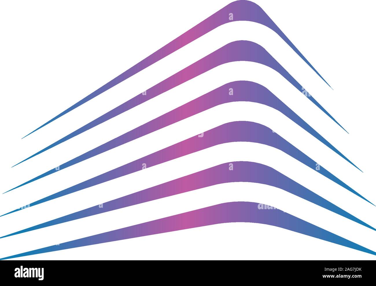 Isolato immobiliare di logo. Edificio icona di colore. Agenzia di noleggio logo. Icona di architettura. Costruzione agenzia di sviluppo logo. Città quartiere logotipo. Illustrazione Vettoriale