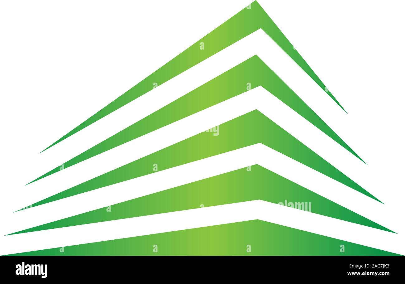 Isolato immobiliare di logo. Edificio icona di colore. Agenzia di noleggio logo. Icona di architettura. Costruzione agenzia di sviluppo logo. Città quartiere logotipo. Illustrazione Vettoriale