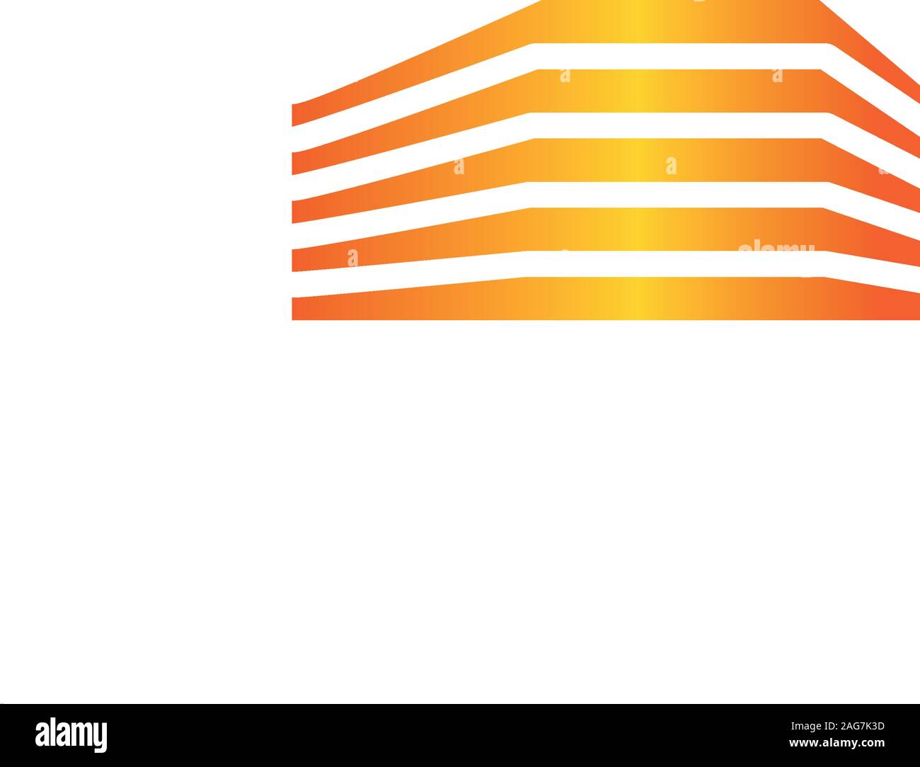 Isolato immobiliare di logo. Edificio icona di colore. Agenzia di noleggio logo. Icona di architettura. Costruzione agenzia di sviluppo logo. Città quartiere logotipo. Illustrazione Vettoriale