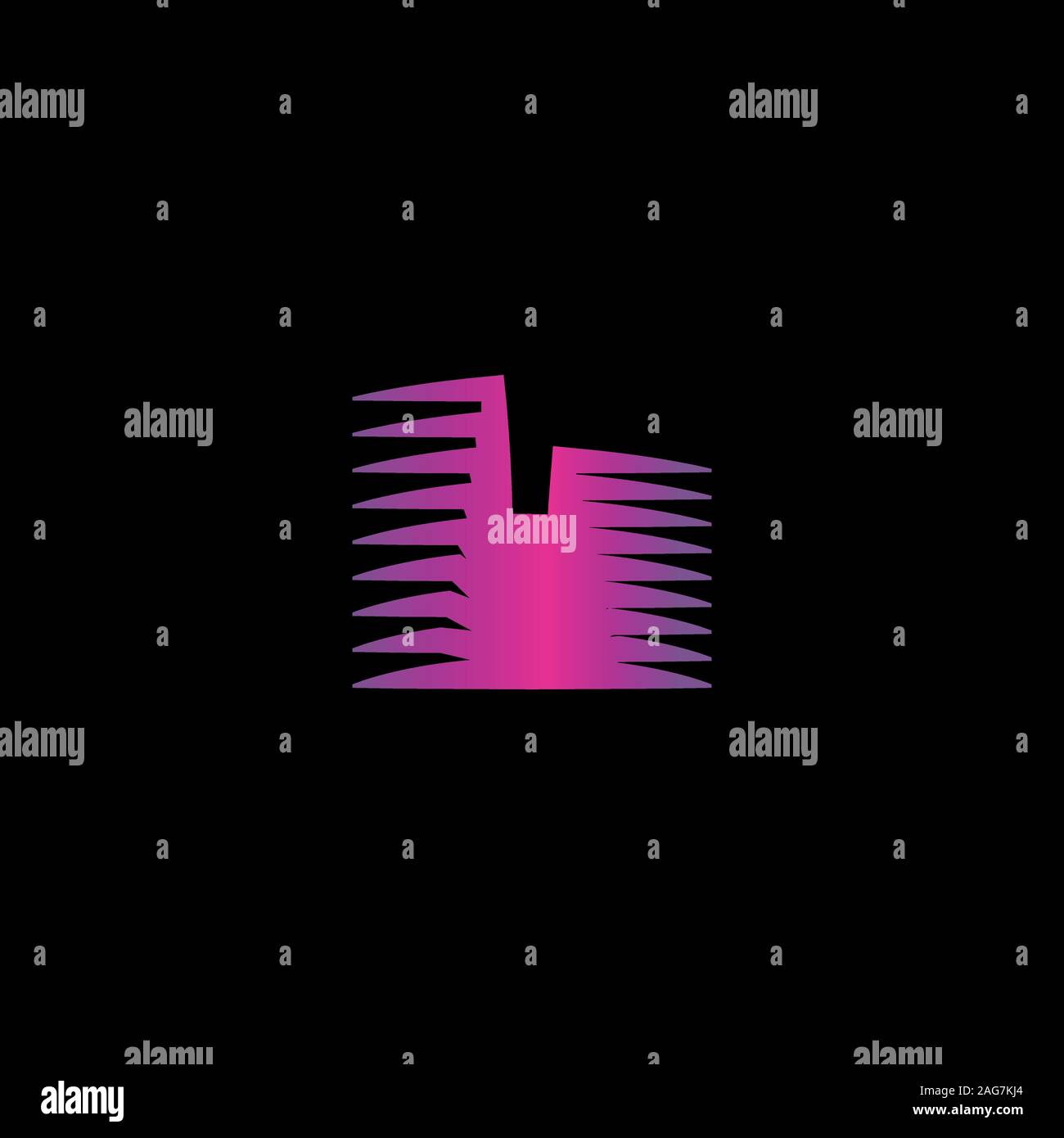 Isolato immobiliare di logo. Edificio icona di colore. Agenzia di noleggio logo. Icona di architettura. Costruzione agenzia di sviluppo logo. Città quartiere logotipo. Illustrazione Vettoriale