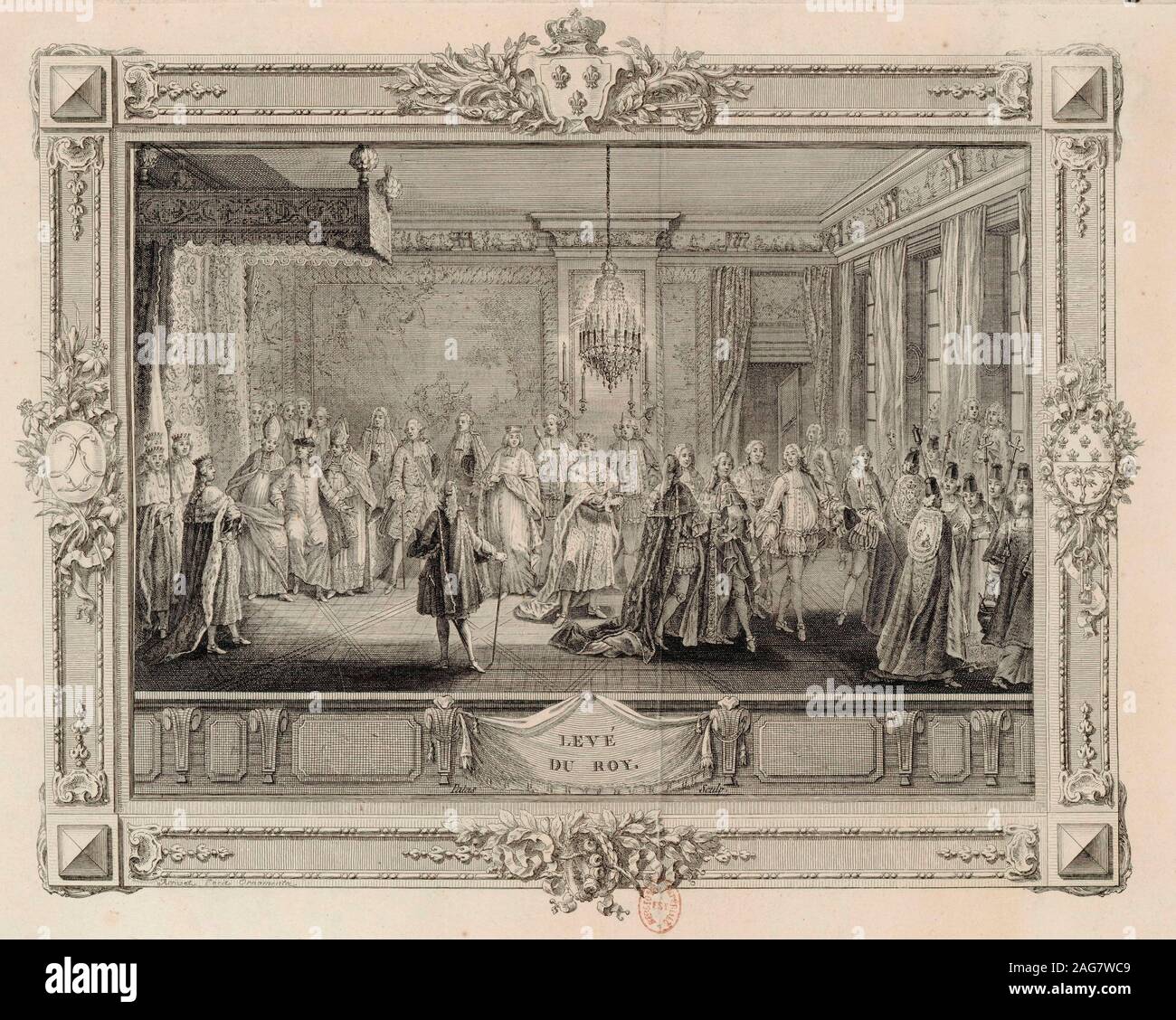 Lev&#xe9; du Roy (l'argine del Re Luigi XVI), 1774-1775 . Presenti nella collezione di Biblioth&#xe8;que Nationale de France. Foto Stock