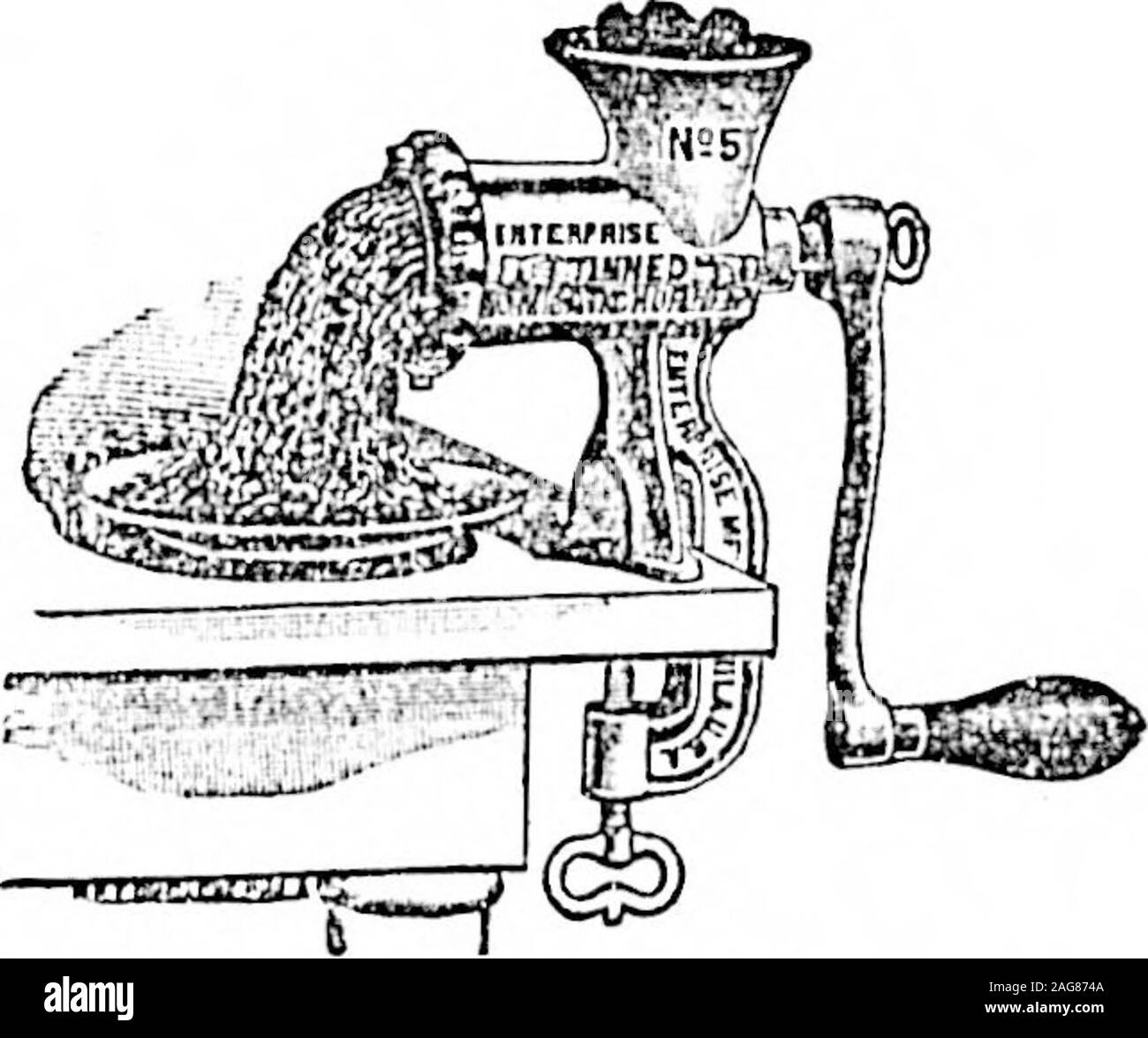 . Daily colono (1900-12-09). Enterprise carne-chopper 3 dimensioni. No. 5trita una libbra per minuto, $2.50. No. 10,&lt;dion" due libbre ner minuto. $3.50. No.20. trita tre libbre ner minuto. $5.60. Foto Stock