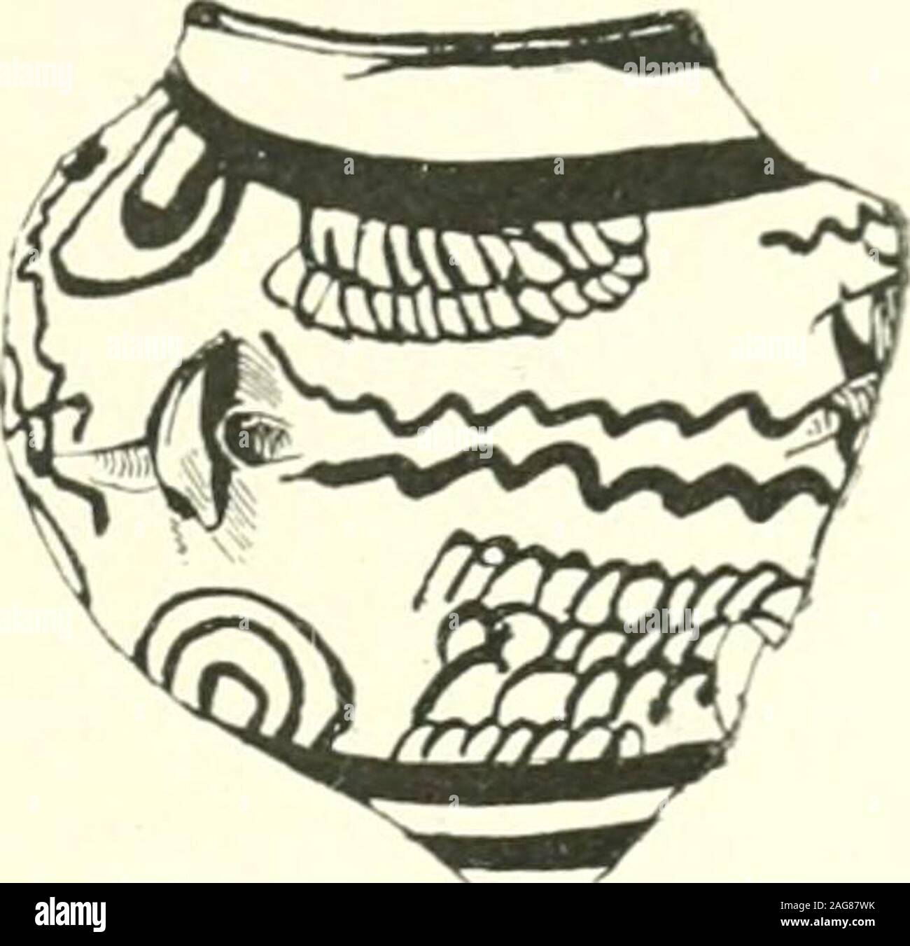 . Scavi a Phylakopi in Melos,. Fk;. 124 1 (1 : 3). • Fk;. 12.V- (1 : :i). SiEciMENS del tardo Mycexae.^n Pottekv trovato alla Piiylakoii. matura tecnica micenea : ovviamente sono il prodotto di una localschool nel processo di transizione da uno stile all'altro. Per aCnossosfabric è stato assegnato con grande probabilità un gruppo di grandi vasi in theso-chiamato Palazzo stile, caratterizzato dal fantastico design morale combinati toa gran parte di elementi egiziano ; parecchi frammenti di questa classe werefound Phylakopi a. Tra vaso di altri tipi che possono essere rivendicati forCnossos un po' Foto Stock