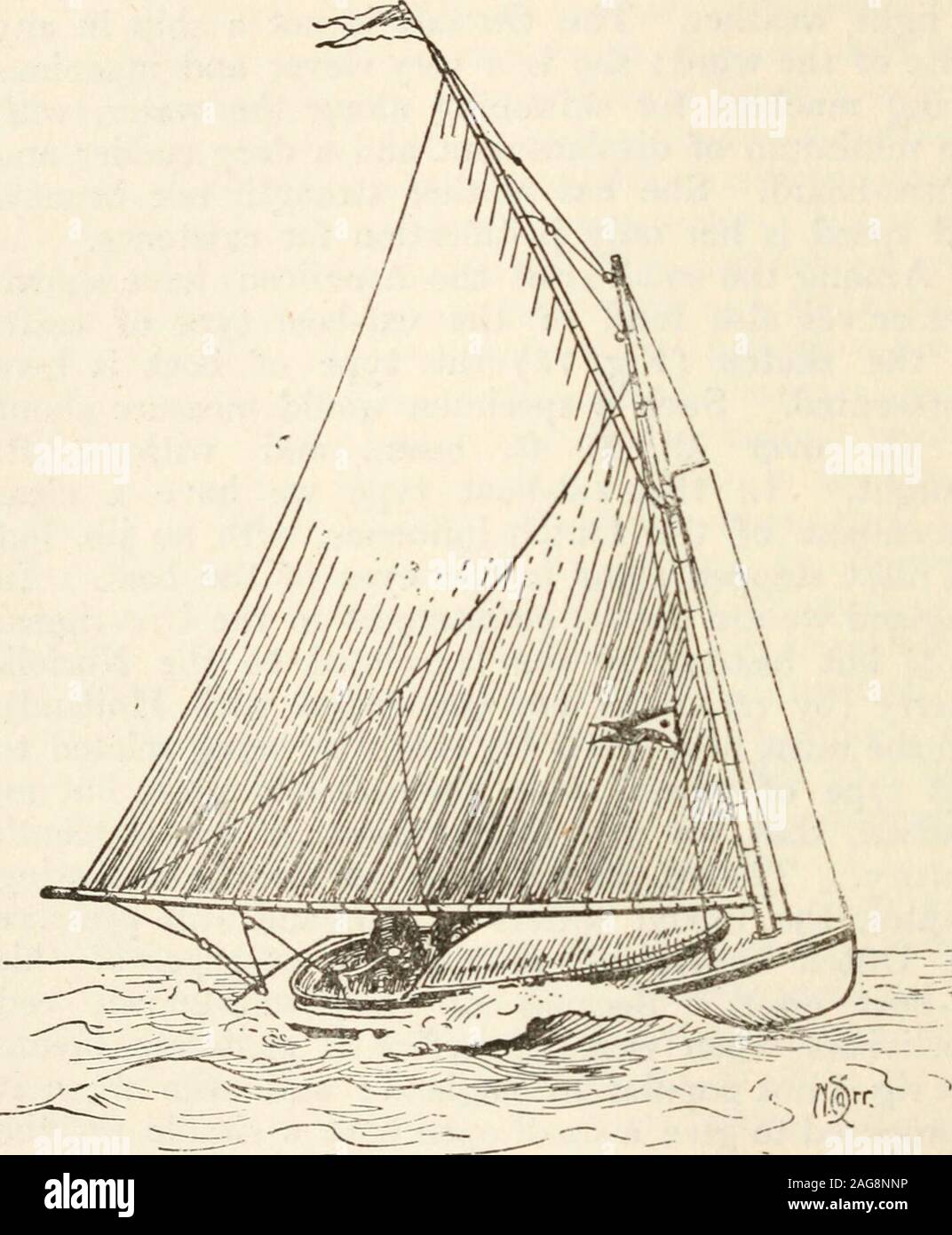 . Avanti e Indietro di imbarcazioni e la loro storia; un account di prua e di poppa rig fin dai primi tempi della presente giornata. affini alla Norfolkwherry (in ragione della sua connessione con Holland),e lei deve anche giustamente pretendono di essere legati a tali tipo di vaso con una vela e montante ma noheadsail, che abbiamo visto in esistenza in sixteenthcentury. Per giorno, come vedremo nel followingchapter, acque interne di Holland ancora preservethe equivalente olandese, o piuttosto il prototipo di thiscat-imbarcazione da diporto. A causa del loro ben noto badproclivities quando si esegue prima una moderata breezethis rig ho Foto Stock