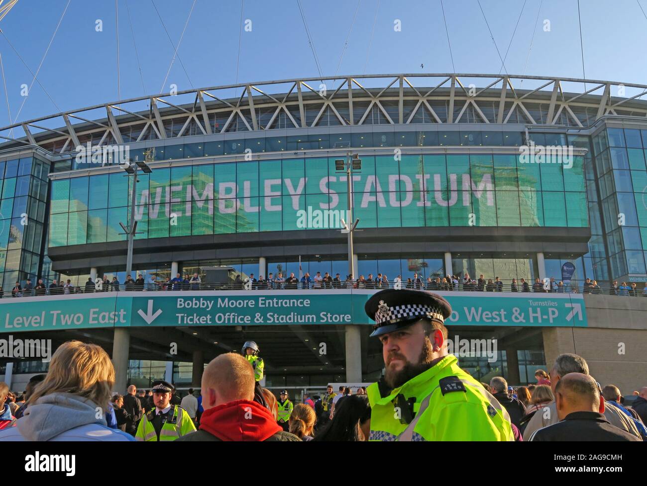 MCFC,Manchester City,Manchester City Football Club vs Chelsea,Carabao cup finale 24/02/2019 Lo stadio di Wembley a Londra, Inghilterra, Regno Unito - Feb2019 Foto Stock