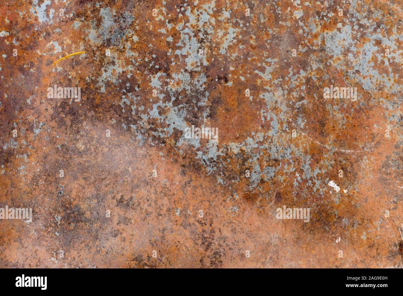 Metal grunge vecchio arrugginito graffiato texture di superficie Foto Stock