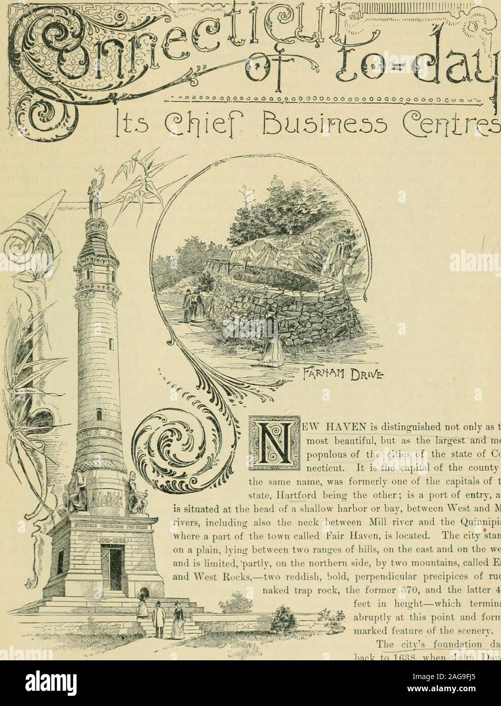 . Connecticut di al-giorno : il suo capo dei centri di business. Illustrato. 1890. iption, Quindici autocarri(alcuni con carico capacitjof 40.000 sterline), sedici squadre e tredici in grado e experiencedhands essendo mantenuto in servizio costante. Nei cantieri di questo concernis parimenti portato una pesante stock di hard e soft boschi in alllengths simili atti per ravvivare e buihiing fini. Excellentstorage, troppo, è qui prevista per tutte le classi di merci, mentre theprices caricati sono sempre giuste ed eque. Il patronato è al-pronto molto ampia, molti produttori leader e altri mak-ing uso esclusivo del Foto Stock