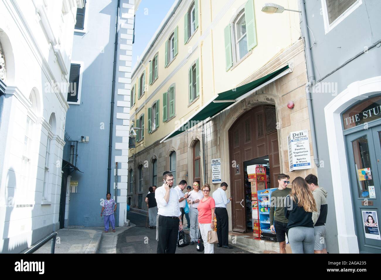 Regno Unito, Gibilterra: Gibilterra ospita una grande comunità ebraica e diverse sinagoghe. Foto Stock