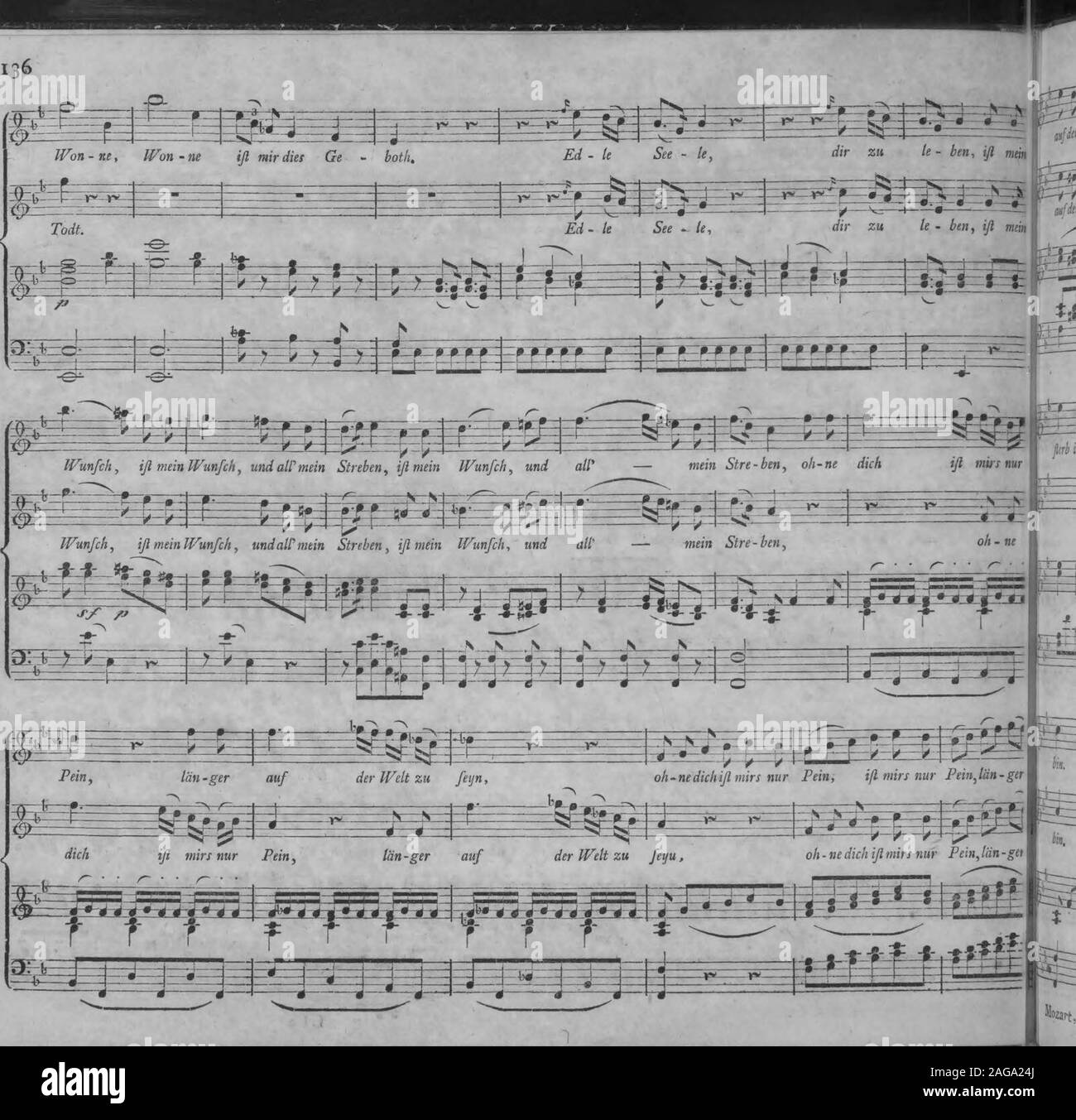 . Die Entfuhrung aus dem Serail : ein komisches Singspiel in drey Aufzugen (1796). Mozart, Entführ, aus dem Serail.. 0 Allegro. Foto Stock