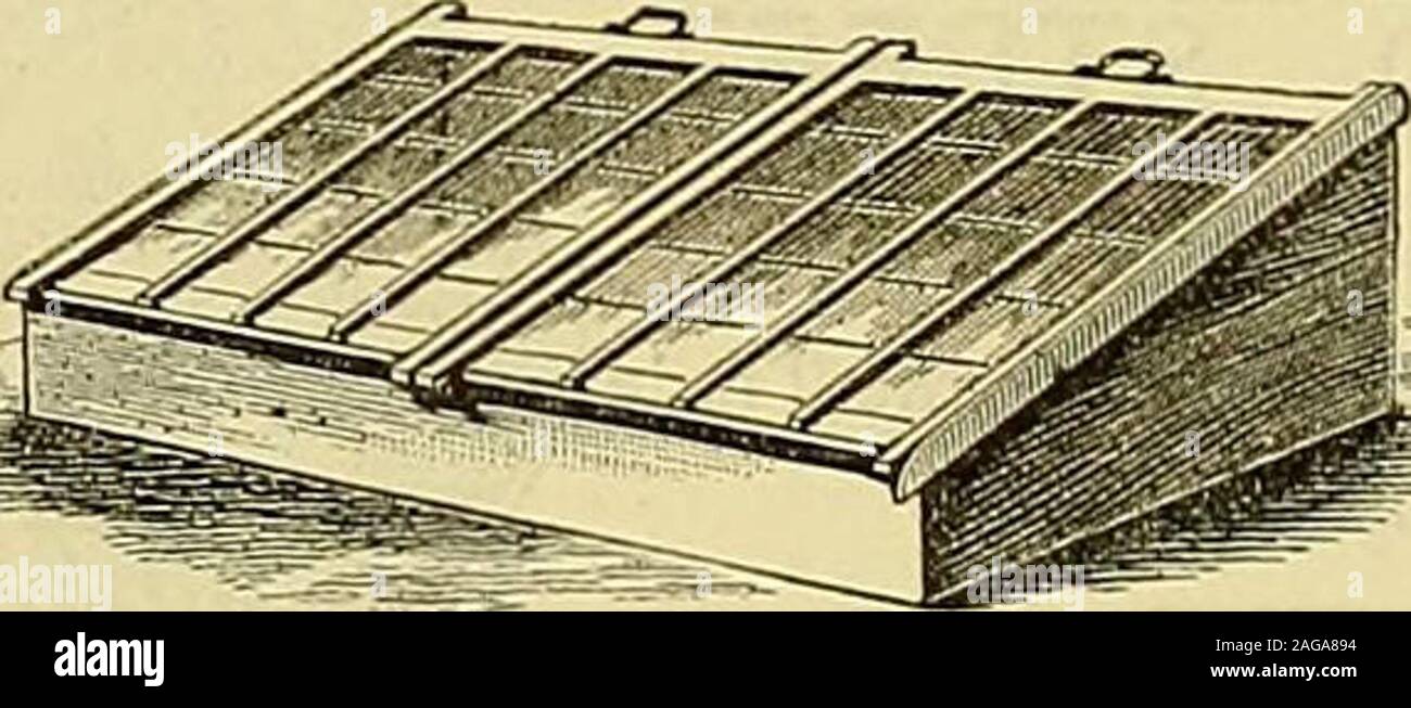 . I giardinieri' cronaca : un settimanale illustrato ufficiale di orticoltura e allied soggetti. Impianto portatile di frame. RHALLIDAY e CO. desiderio di attirare• Una speciale attenzione per il loro stabilimento telai di cui theyalways hanno un grande magazzino, pronto e vetrate dipinte. Essi aremade dei migliori materiali e possono essere messi insieme e takenapart m a pochi minuti da qualsiasi. Prezzi, consegnati a qualsiasi stazione in Inghilterra, anche andBelfast Dublino:- /^ s. d. 6 metri di lunghezza e 4 metri di larghezza 2 15 o 12 piedi di lunghezza e 4 metri di larghezza 4 15 o 6 piedi di lunghezza e 5 metri di larghezza 3150 12 piedi di lunghezza e 5 metri di larghezza .. 6 10 o il vetro è inchiodato e putt Foto Stock