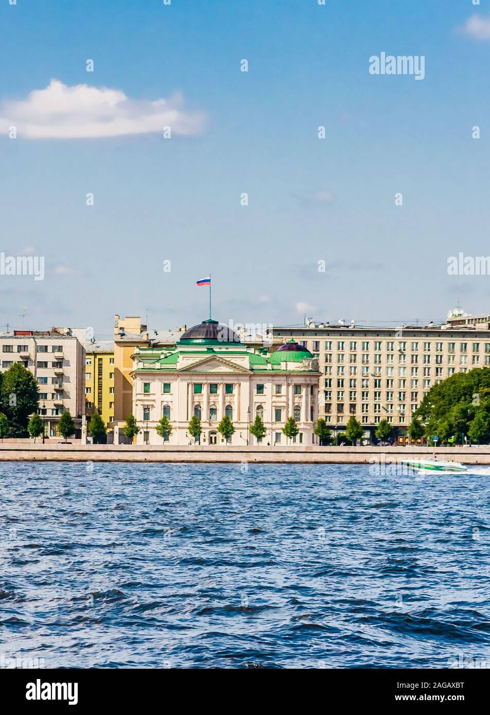 Palazzo del Granduca Nikolaj Nikolaevich Jr. città San Pietroburgo, Petrovskaya terrapieno, casa 2 Foto Stock